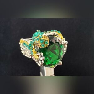 Emerald Green Lizard Ring